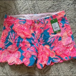 Lilly Pulitzer Buttercup Short Sz 2 Fan Tastic Pnk